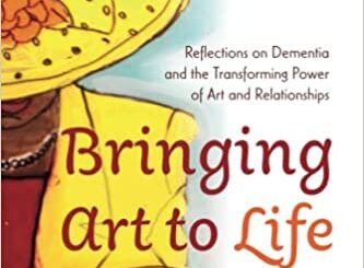 Book cover of "Bringing Art to Life" by Daniel C. Potts. Image features a Bright yellow palette with rust accents all on the left. Title is in a rust/orange shade filling in on the right. Background here is white, shading to blue.