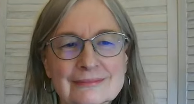 Image of Carol Bradley Bursack as she's interviewed by The Retirement Navigator