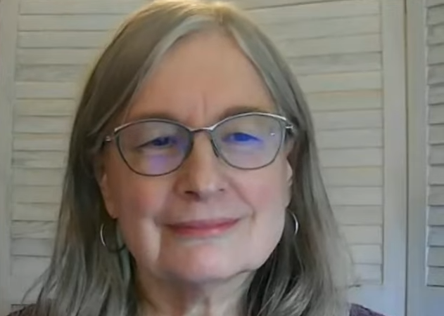 Image of Carol Bradley Bursack as she's interviewed by The Retirement Navigator